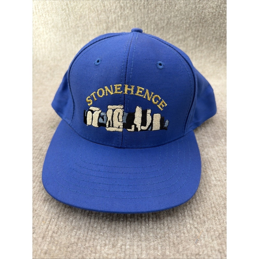 90's Vintage Stonehenge Snapback Blue Hat 100% Cotton